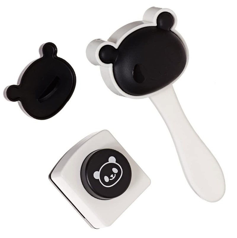Velidy Bento Accessories Rice Ball Mold,Cartoon Panda Sushi Maker Mould Seaweed Cutter Bento Nori Kitchen Rice Mould for Kids PackedLunch Kitchen Tools - Image 2